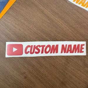 Custom youtube Decal for Truck -- Durable Vinyl Sticker for Vehicle Decoration