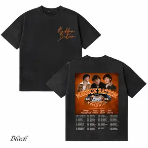 Comfort Colors Maddox Batson Live Worldwide Tour 2026 T-Shirt, Pop Music Concert Graphic Tee, Double Sided Vintage Streetwear Unisex
