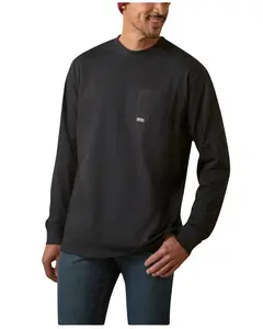 Ariat Men's Rebar Cotton Strong Stacking Dimes Long Sleeve Graphic T-Shirt - 10046346