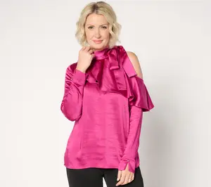 Fierce by Mally Alexis Ruffle Off Shoulder Blouse