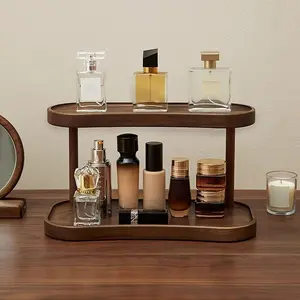 2-Tier Countertop Organizer, Vanity Organizer And Storage for Cosmetic Skincare Perfume, Ideal Storage Solution for Coffee Cups, Mugs, Perfumes, for cosmetics, Spices, Handmade Toys, Office Supplies, Desk & Drawer Organizer for Home Storage