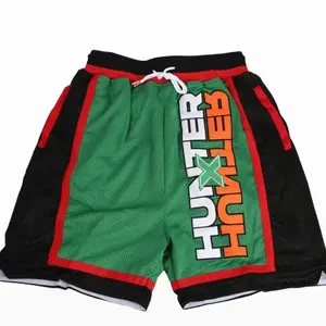 Hunter x Hunter Gon Freecss Gym Shorts Men's Basketball Shorts Athletic Sweat Walking Summer Embroidered Shorts