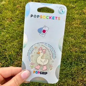 Silly Goose Pop socket | kindle pop socket | cute pop socket | phone stand | booktok