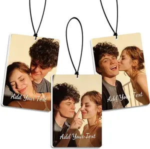 Customized Car Air Purifier - Personalized and Fun Car Air Purifier | Unique Photo Gift, Double sided Printing, Car Aromatherapy, Suitable as Christmas Gift, Valentine's Day Gift, DIY Customized Birthday Gift, Anniversary - Rectangular
