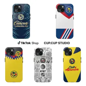 America Soccer Club Phone Case - Premium Dual-Layer Tough Protection with Shock-Resistant Polycarbonate & TPU Lining Suitable for iPhone 17-11 Pro Max/Plus and  Samsung Galaxy S23-25