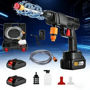 BEST SELLER! 48V Cordless Pressure Washer – 2X 21V Batteries, 5M Hose – Effortless Car Wash & Home Cleaning, Wireless Portable High Pressure Washer