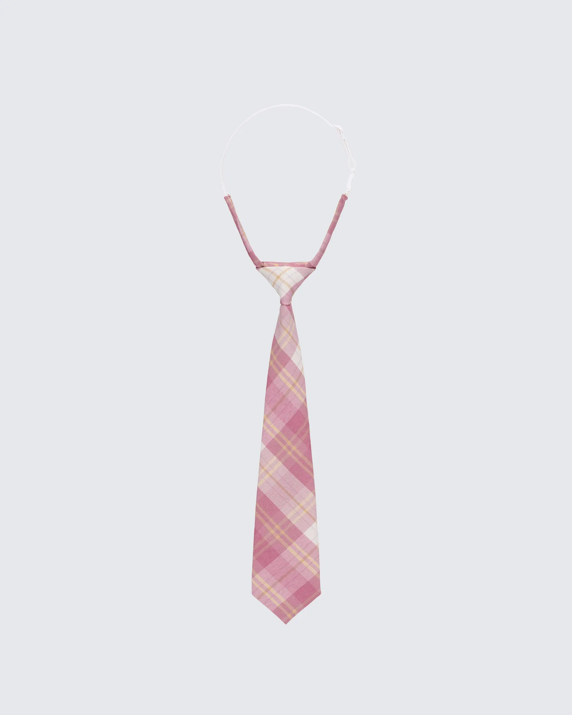 Valeska Pink Check Tie
