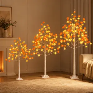 4-inch/5-foot/6-foot LED Birch Tree Light with Pink and White Roses, Artificial Birch Rose Tree Floor Lamp, Perfect for Home, Weddings, Birthday Parties, Holidays, Proposals, Engagements, Wedding Anniversaries, and All-Season Gift Decorations