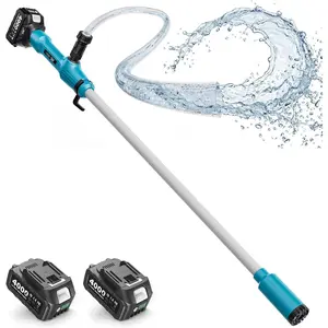 Cordless Stick Water Pump 2.2" ,    Transfer Pump 1-Hour Runtime, 720GPH & 16FT Lift Portable Submersible Utility Pump for Pool Garden Pond Boat Basement RV Rain