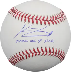 Konnor Griffin Pittsburgh Pirates Autographed Baseball with "2024 9th Pick" Inscription - Fanatics Authentic Certified
