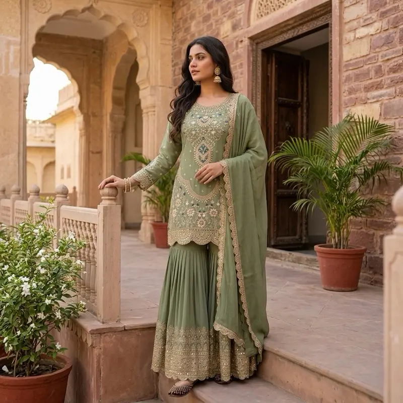 Women's Casual Indian-Pakistani Dress, Womenswear Casual Dress