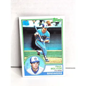 Paul Molitor Brewers Baseball Card 1983 Topps No. 630