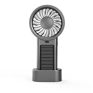 Portable handheld fan, 5000mAh rechargeable battery, 5 Speed Wind,  solar charging, Up to 15 Operating Hours,suitable for Outdoor activities, Travelling, Work, Summer Essentials Gift!