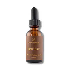 Femme Women's Wellness Serum | Physician Designed Glow Essentials Topical Wellness Serum Coconut Oil Base