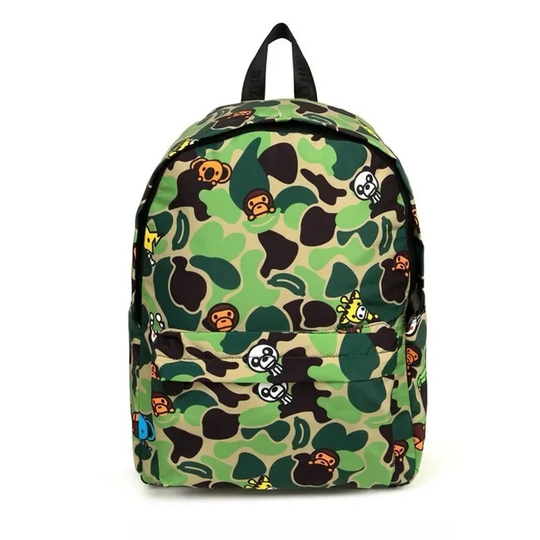 Bape Bathing Ape Camo Backpack Daypack School Travel Casual Bag Streetwear
