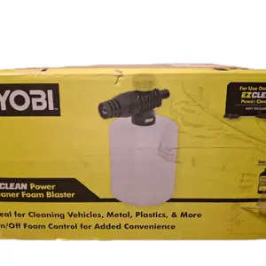 RYOBI Ez CLEAN Power Cleaner Foam Blaster with 4oz Foam Blaster for Vehicles Metal Plastics & More Cleaning Sponges, ( For USE WITH EZ CLEANER Power Cleaner Tool, Sold Separately)