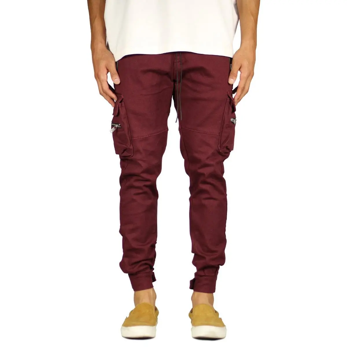 Burgundy Combat Cargo Pants