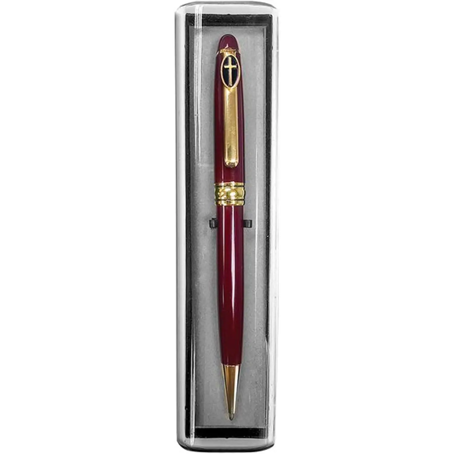 G.T. Luscombe Company, Inc. Cross Adoration Burgundy Ballpoint Pen - Sleek Style, Precision Twist Function, Refillable Pens & Refills Included, Packaged in Gift Box, Luxury Pens & Refills