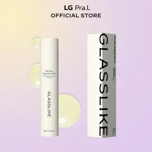 [LG Pra.L] GLASSLIKE Vita Glow Ampoule Serum 20ml | Dark Spot Corrector with Niacinamide, Vitamin C, Tranexamic Acid, Improves Dull & Uneven Skin Tone, Korean Skincare, Skin Tone Improvement and Firming, Hydration Boosting, Device Pairing Serum