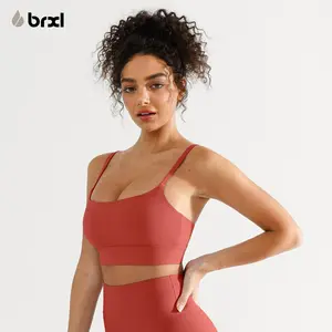BRXL【Discount for live】Adjustable Longline Sports Bra for Women - Wireless Workout Padded Yoga Camisole Cropped Tank Tops#outdoorfun #warmupforholiday-brxl-1