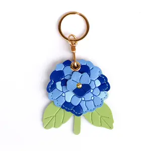 Hydrangea Access Card Set Keychain Locator Card Set Valentine's Day Gift Luggage Pendant Keychain