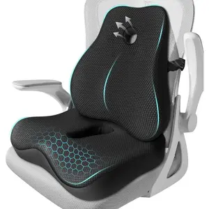 Seat Cushion, Support Pillow for Office Chair,Memory   Seat Cushion, Mesh  Support Pillow,Office Desk Chair Cushion for ,& ,Black