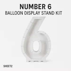 Number 6 Balloon Display Stand Kit