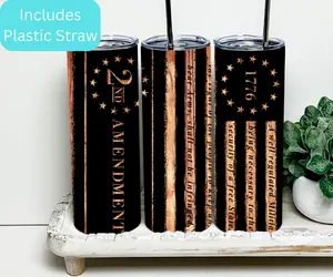 Betsy Ross Black Wood Grain 2nd Amendment Tumbler, Patriotic American Flag Tumbler, We The People 20oz Tumbler Bottle Drinkware Stainless Lid Insulated Washable Straw