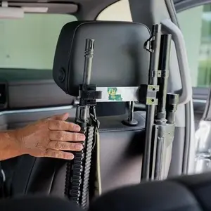 CoJo Vehicle Rack - 2 Vertical Storage Solution in the Vehicle Fits All Makes & Models Heavy-Duty Aluminum Backing Quick Access Secure Storage