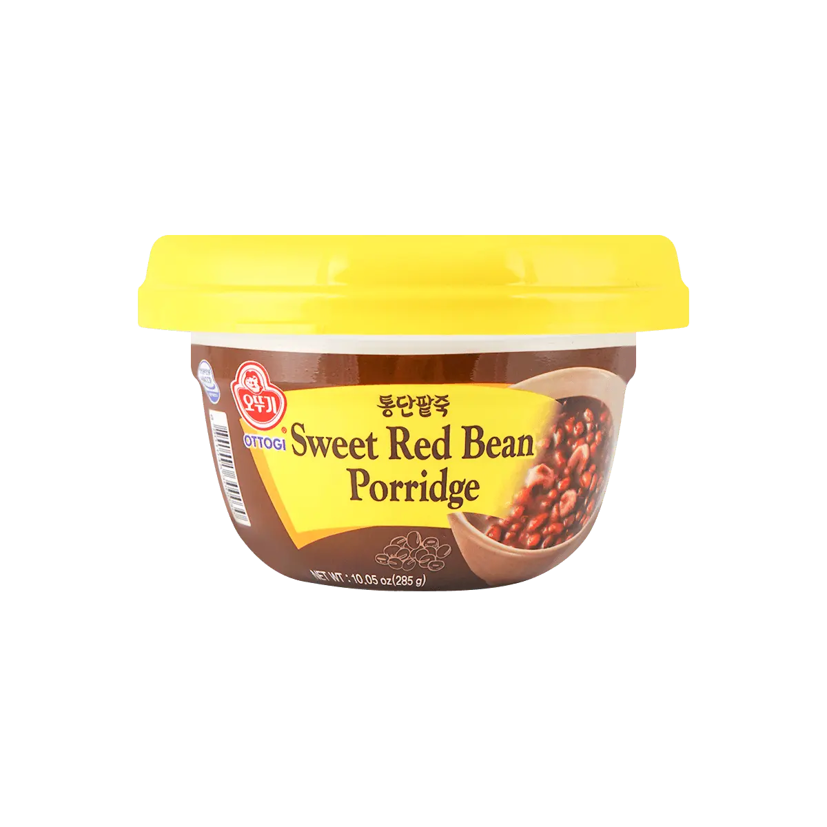 OTTOGI Korean Red Bean Porridge (Patjuk) - 285g Instant Sweet Rice Porridge, Ready-to-Eat Breakfast, Authentic Korean Flavor