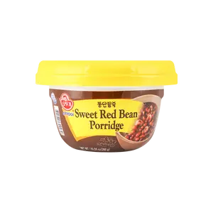 OTTOGI Korean Red Bean Porridge (Patjuk) - 285g Instant Sweet Rice Porridge, Ready-to-Eat Breakfast, Authentic Korean Flavor