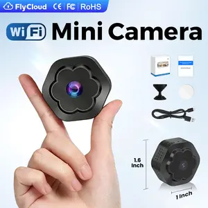 [Flycloud F1]  Mini Camera 2.4GHz WiFi Magnetic Stick Install No Drilling 1080P HD Night Vision Motion Detection Alarm APP Remote Access Cloud TF Card Storage AP Hotspot No Network For Home Shop Office Mother's Day
