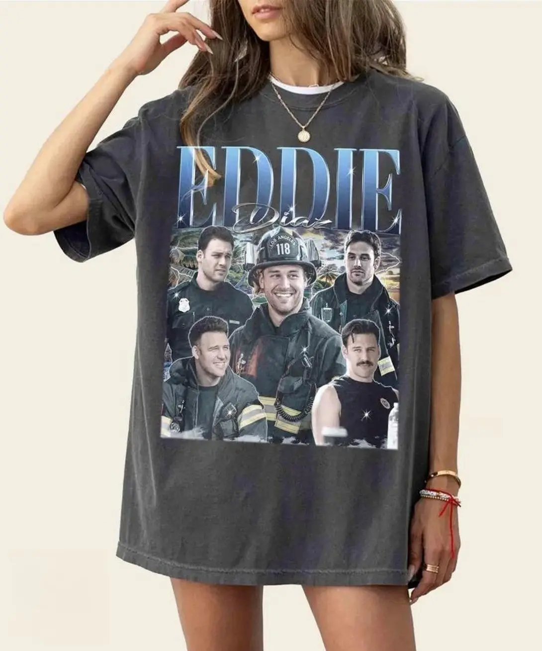 Vintage Eddie Diaz Shirt, 9-1-1 Fan Tee, Unisex Cotton T shirt, Graphic Shirt, Gift For Women