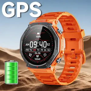 1200mAh Large Battery Smart Watch, Sports Smartwatches, GPS Accurate Positioning, Reverse Charging for Phones, Multiple Sports Modes, 1ATM Waterproof, Super Bright Flashlight, Message Reminder, 100+ Personalized Dials, Wireless Calls, Ideal Gift