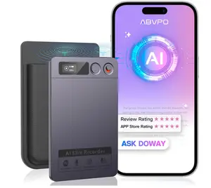 AI Voice Recorder, Note Pro Voice Recorder Transcribe & Summarize, AI Noise Cancellation Technology, Supports 152 Languages, 64GB Memory APP Control Audio Recorder for Lectures, Meetings, Calls