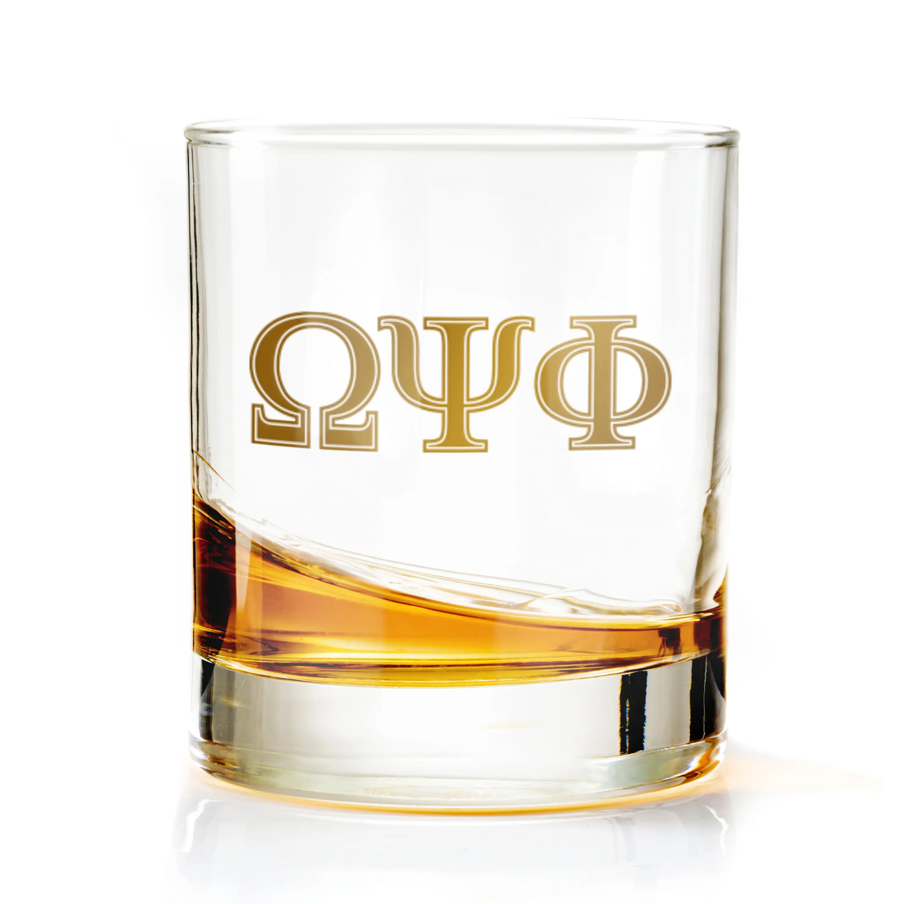 BBGreek Omega Psi Phi - Set of Two 11oz Drinking Rocks Glasses - Official Vendor