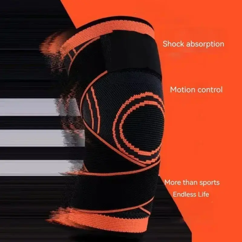 Compression Knitted Knee Sleeve, Quick Sweat Absorption, Warmth Retention, Strengthened Breathable Support, Sports Knee Brace, Sports Knee Pads