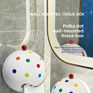 Creative tissue box, toilet paper box, dopamine paper roll box, bathroom tissue holder, paper roll holder, tissue box, punch-free