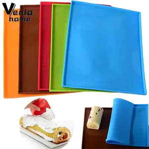 Swiss Roll Mats Nonstick Baking Pastry Tools Silicone Baking Rug Mat Cake Rolls Mold Cake Pad Silicone Mold Switzerland Roll Mat