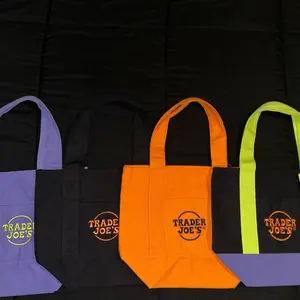 Trader Joe’s Mini Halloween Canvas Tote Bag – Limited Edition Reusable Shopping Bag