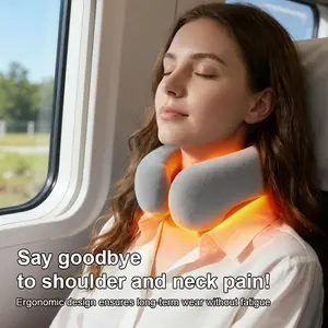 U-Shaped Pillow Heat Therapy Shoulder Neck Cervical Support, Hot Water Bag Filled Ice Pack Dual Use, Office Gift Idea