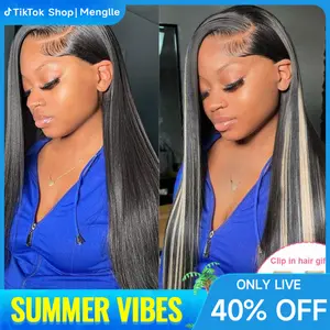 Live Menglle Hair Side Part Straight 13X4 Lace Front Wig With Baby Hair Pre Everything Glueless Quick Wear Human Hair Wigs 200% Density Natural Color#Springfresh#GiftedInLove#Colorpopwig#Menglleclipins#Summervibes