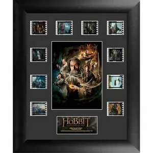 212 MAIN Hobbit Saga Desolation of Smaug (S2) Mini Montage MDF Wall Art Frames - Light, Artistic, Double Matting Photo Wall Decoration for Baby Rooms