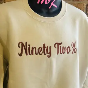 92% embroidered sweatshirt, inspirational shirt, 92 percent stood strong, women’s rights, blackwomensrong, empowered votes