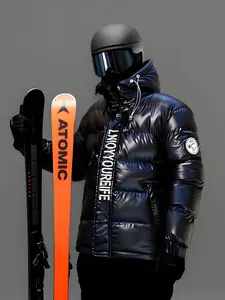 New Arrival Men's Long Sleeve Outdoor Casual Hooded Retro Multi-functional Coat with Zippered Pockets for Autumn/Winter Classic Ski Fashion Warm Lined Winter Jacket Fall Winter Outerwear