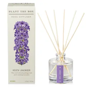 KOBO  Heath Lavender Plant the Box Reed Diffuser (4 fl oz) #10089407