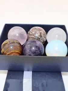 Natural Stone Sphere, Healing Crystal Gift Set, Hand Selected Crystals, Intuitively Chosen Crystals, Crystal Collector, Home Decor, Gift for Partner, Mother