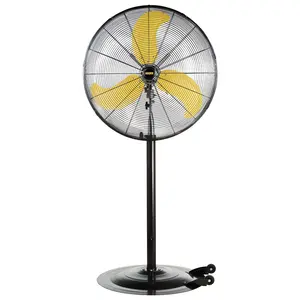 8300 CFM 30 inch Heavy Duty High Velocity Pedestal Oscillating Fan with Powerful 1/3 HP Motor, Ball Bearing, 9 Feet Cord & Turbo Yellow Blade - UL Listed circulator fan industrial fan heavyduty fan