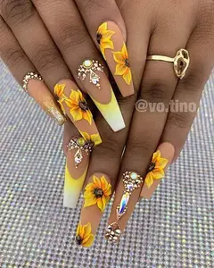 Aura Nails - Luxury Sunflower 3D Nail Art Set