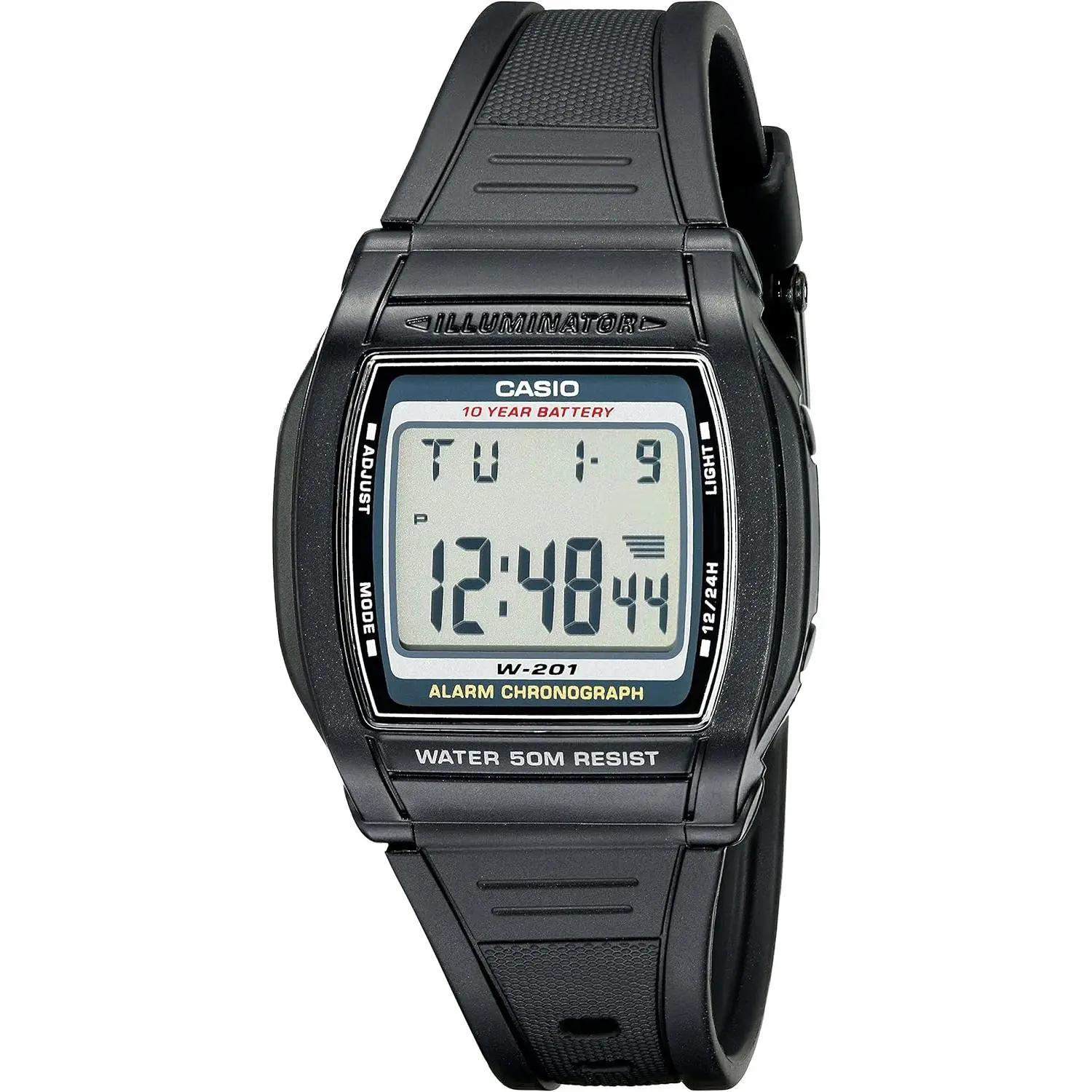 Casio Men's W201-1AV Alarm Chronograph Watch